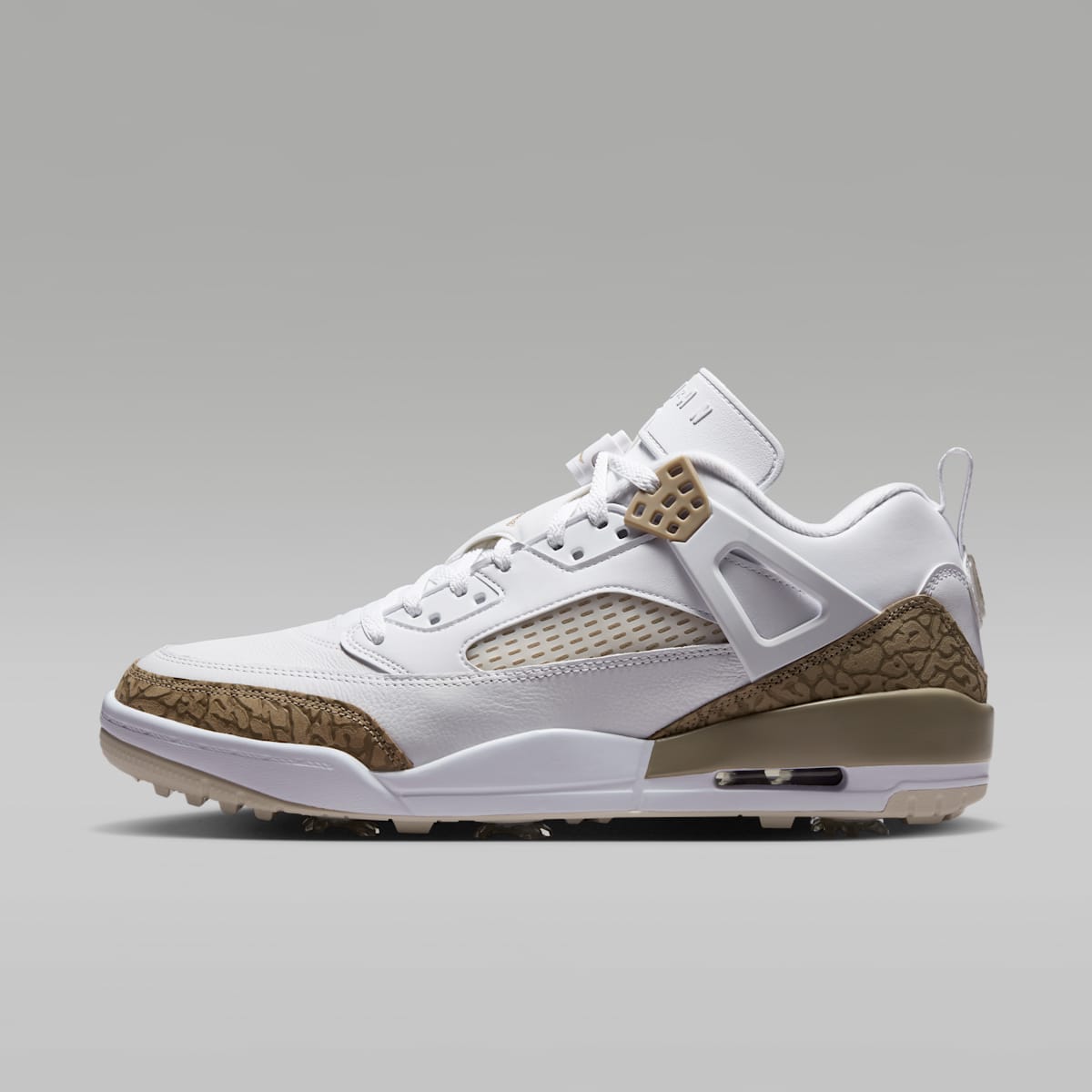 Jordan Spizike G Golf Shoes - White/Sanddrift/Light Khaki - Image 1