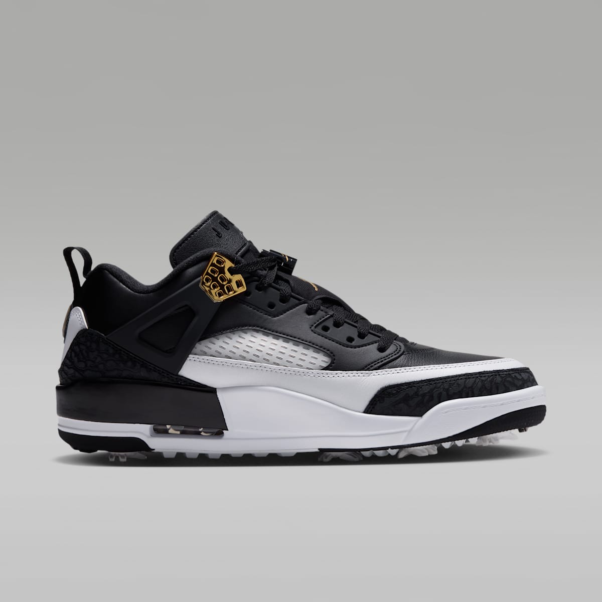 Women's Jordan Spizike G Golf Shoes - Black/White/Phantom/Metallic Gold