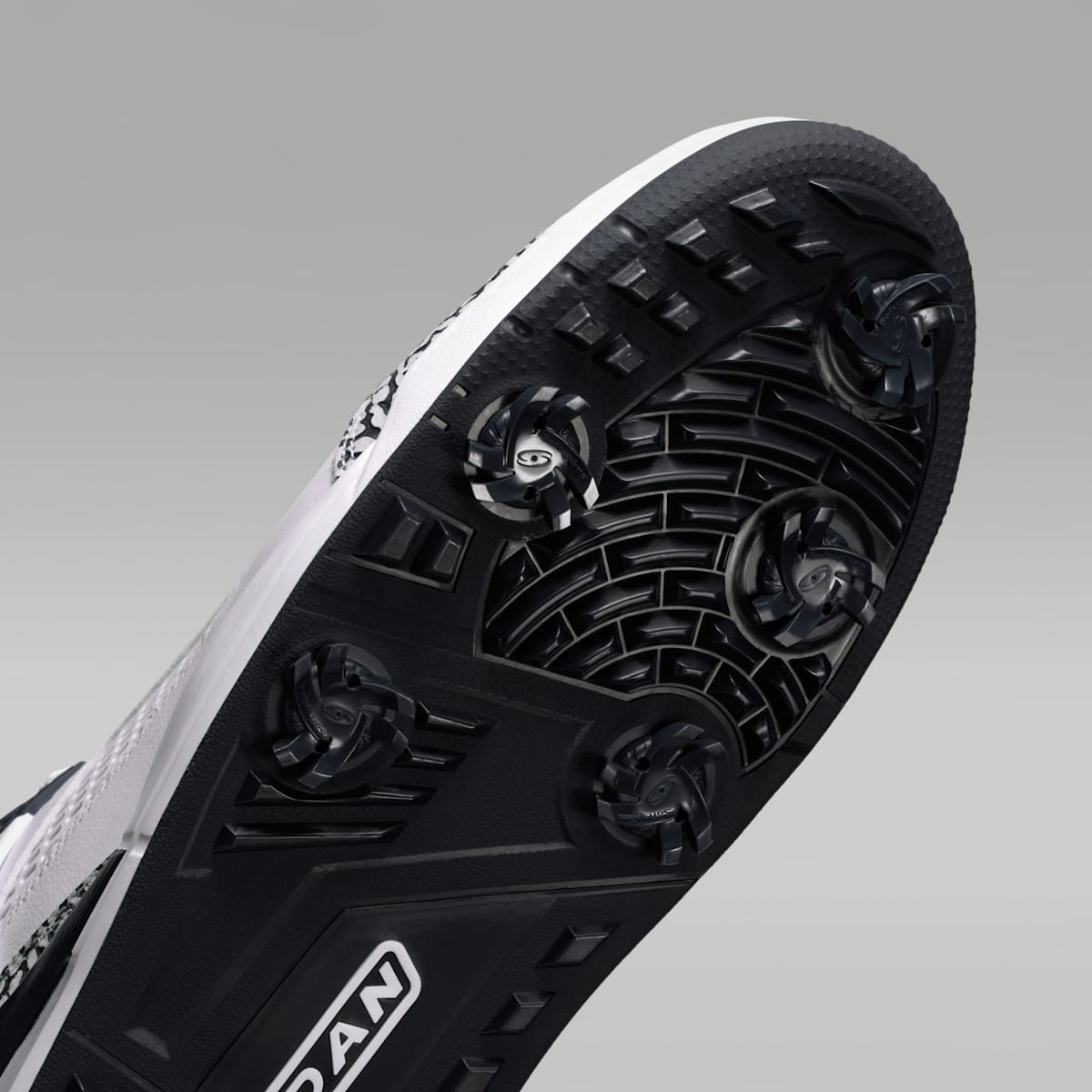 Jordan Spizike G Golf Shoes - White/Pure Platinum/Obsidian - Image 7