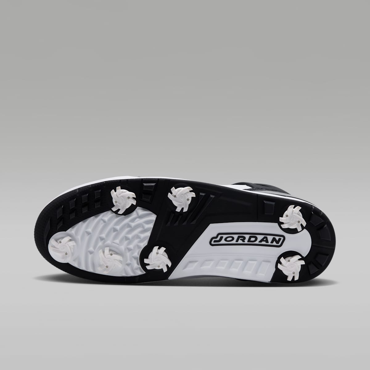 Jordan Spizike G Golf Shoes - Black/White/Phantom/Metallic Gold - Image 2
