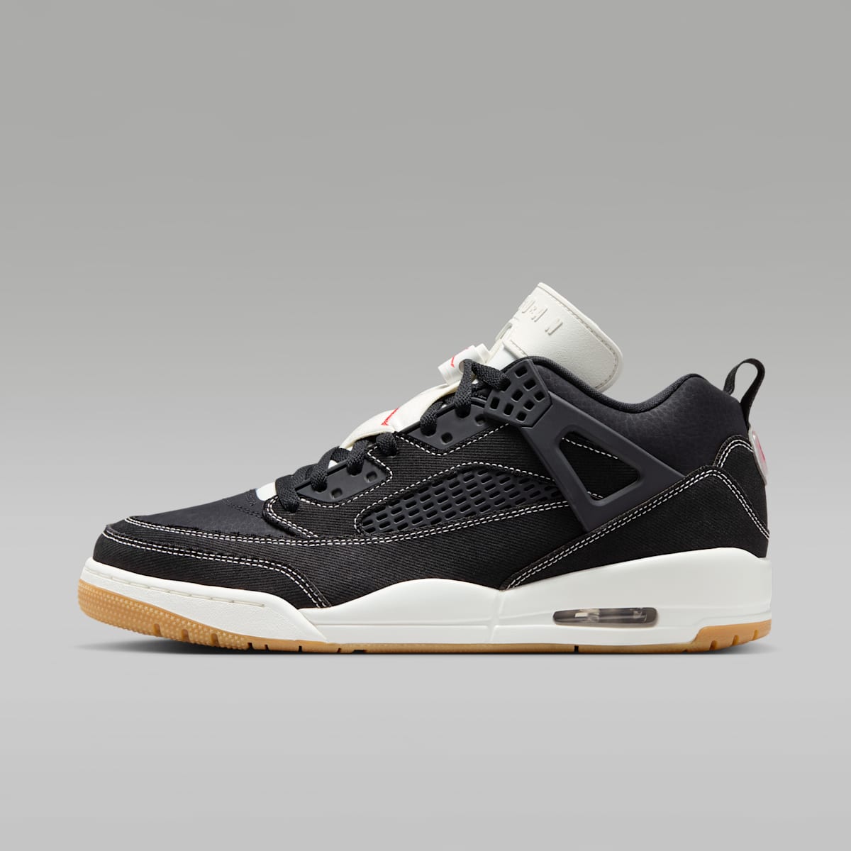 Jordan Spizike Low Men's Shoes - Black/University Red/Gum Medium Brown/Sail - Image 1