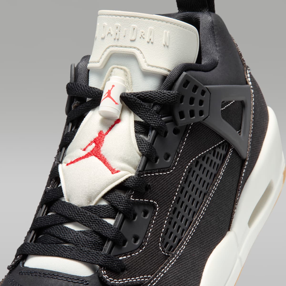 Jordan Spizike Low Men's Shoes - Black/University Red/Gum Medium Brown/Sail - Image 7