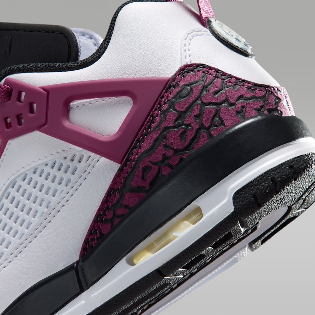 Jordan Spizike Low Big Kids' Shoes - White/Sweet Beet/Desert Pink/Off Noir - Image 8