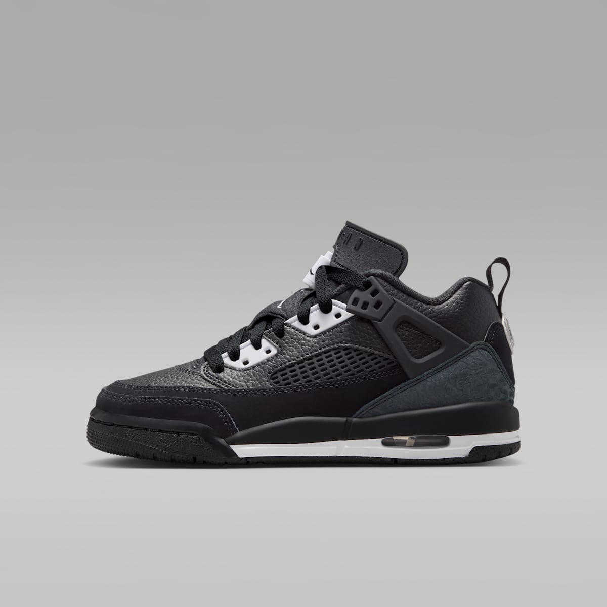 Jordan Spizike Low Big Kids' Shoes - Black/White/Anthracite/White - Image 1
