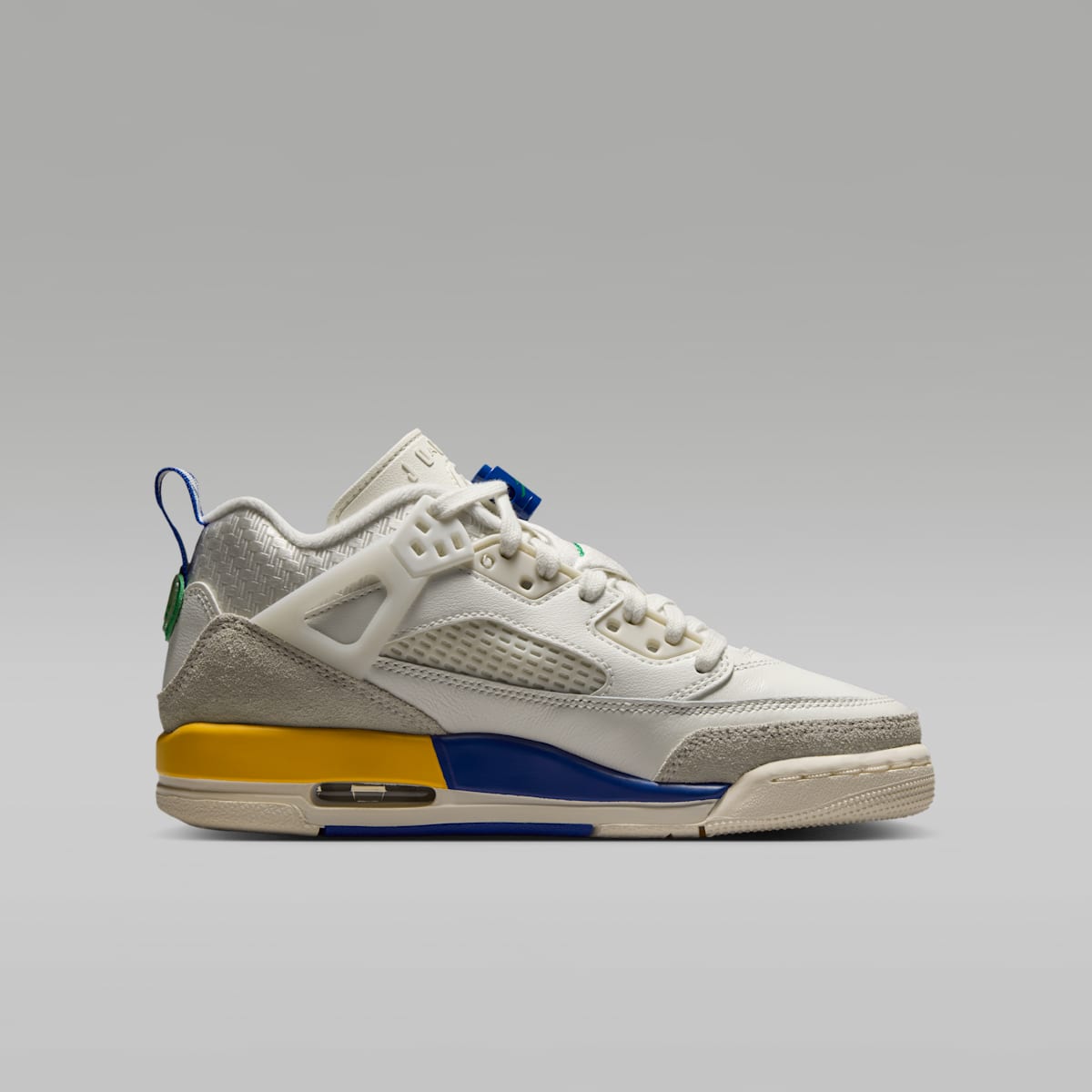 Jordan Spizike Low Big Kids' Shoes - Sail/Old Royal/Phantom/Lucky Green - Image 3