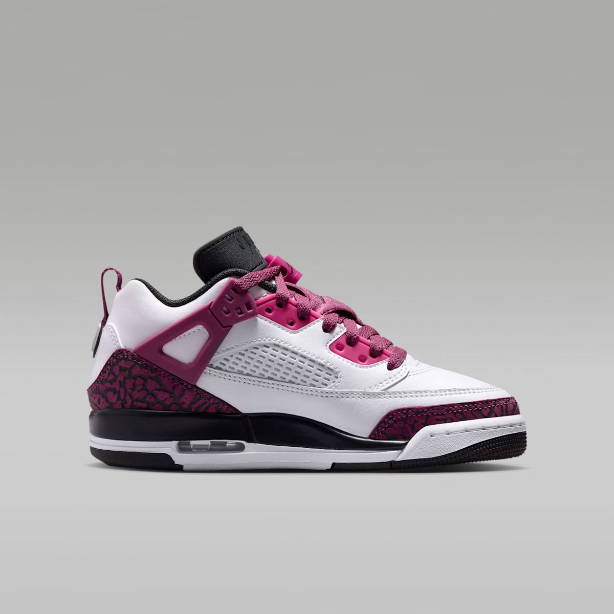 Jordan Spizike Low Big Kids' Shoes - White/Sweet Beet/Desert Pink/Off Noir - Image 3