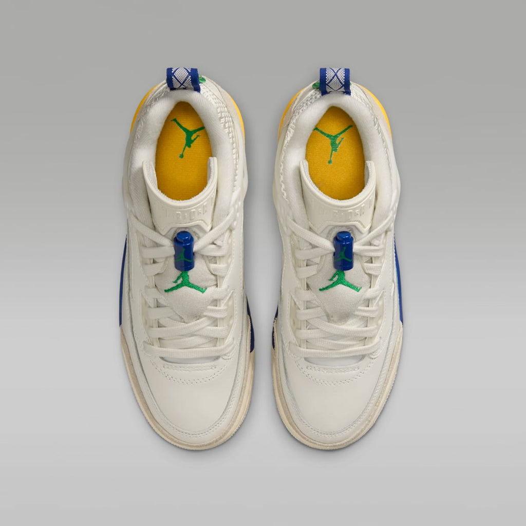 Jordan Spizike Low Big Kids' Shoes - Sail/Old Royal/Phantom/Lucky Green - Image 4