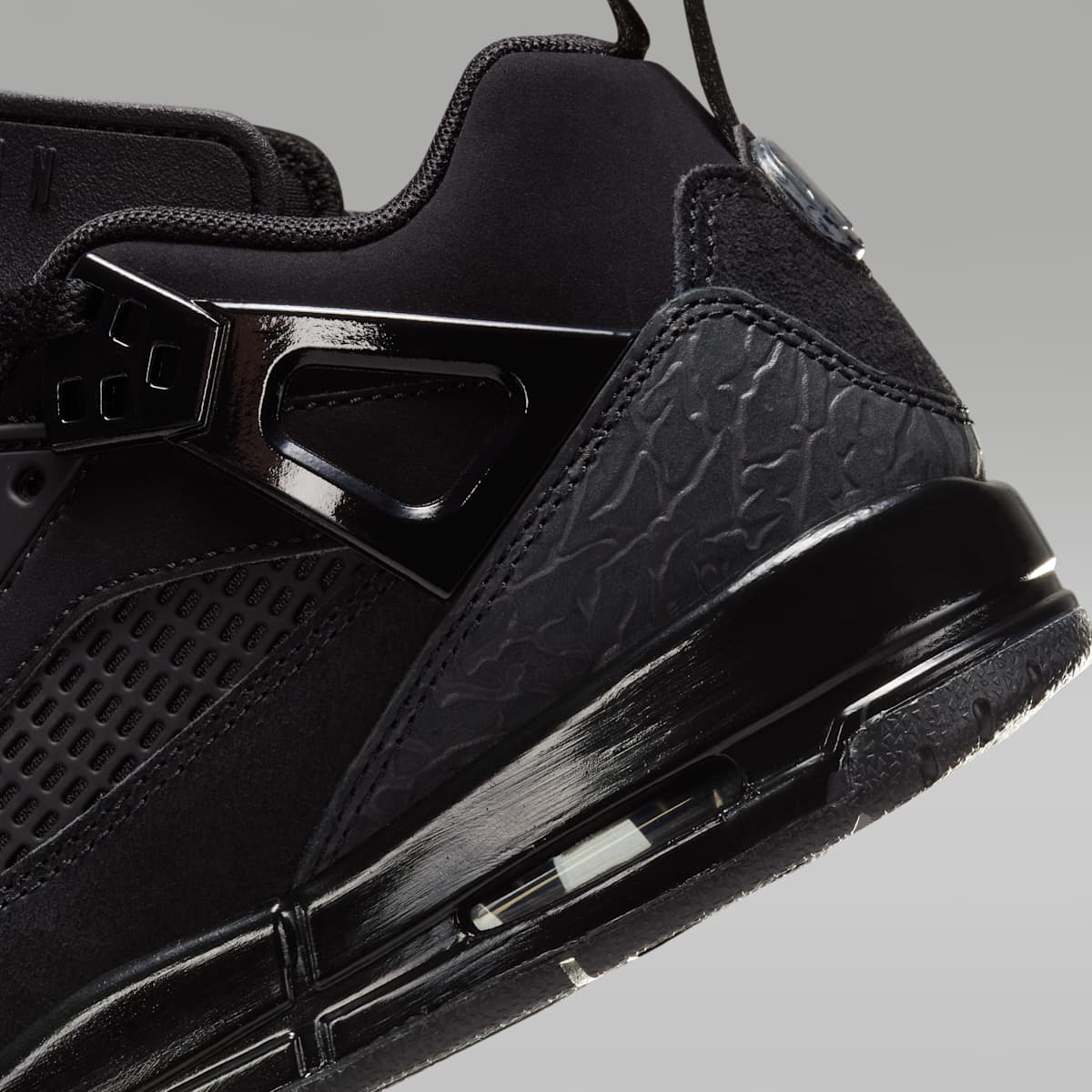 Jordan Spizike Low Big Kids' Shoes - Black/Anthracite/Black - Image 8
