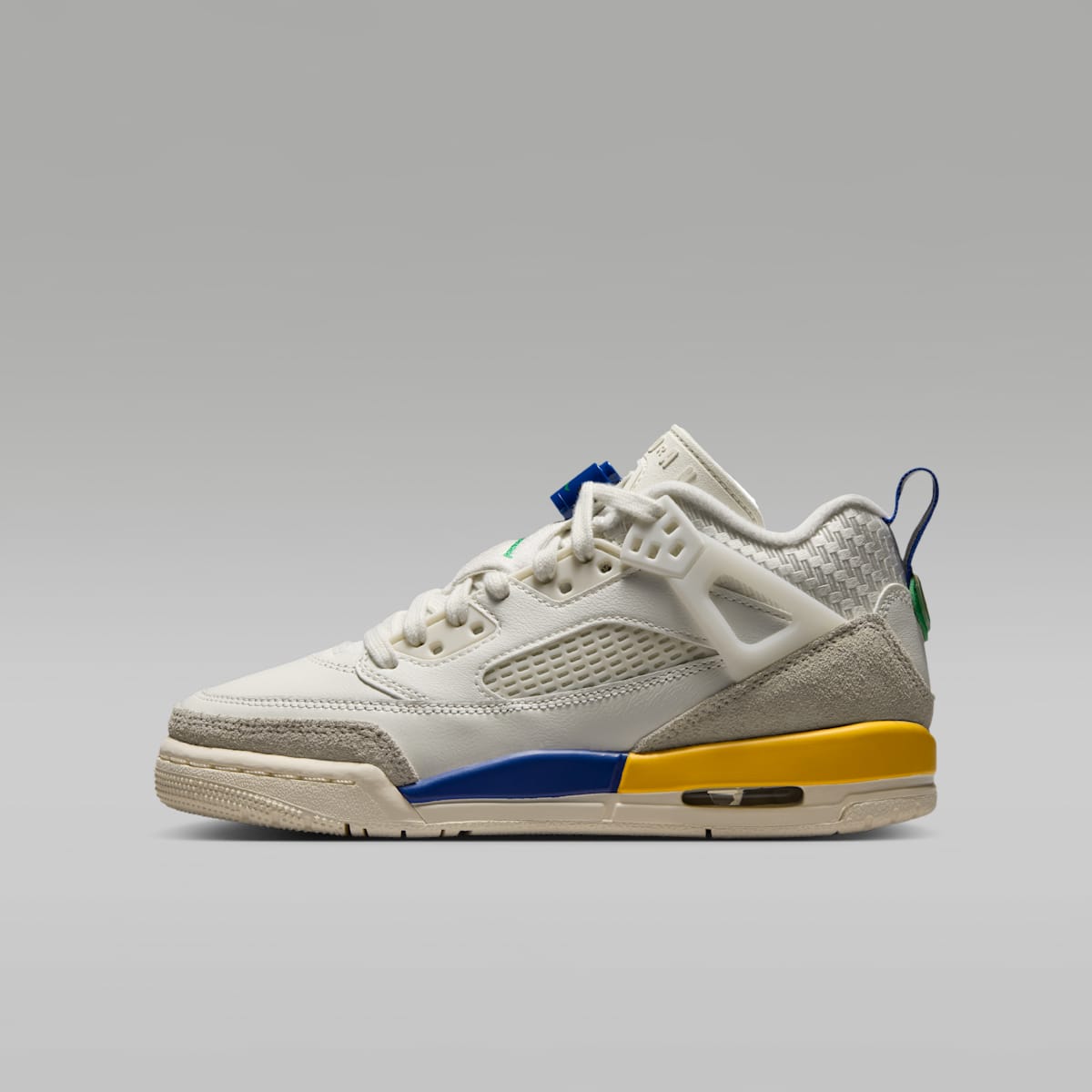 Jordan Spizike Low Big Kids' Shoes - Sail/Old Royal/Phantom/Lucky Green - Image 1