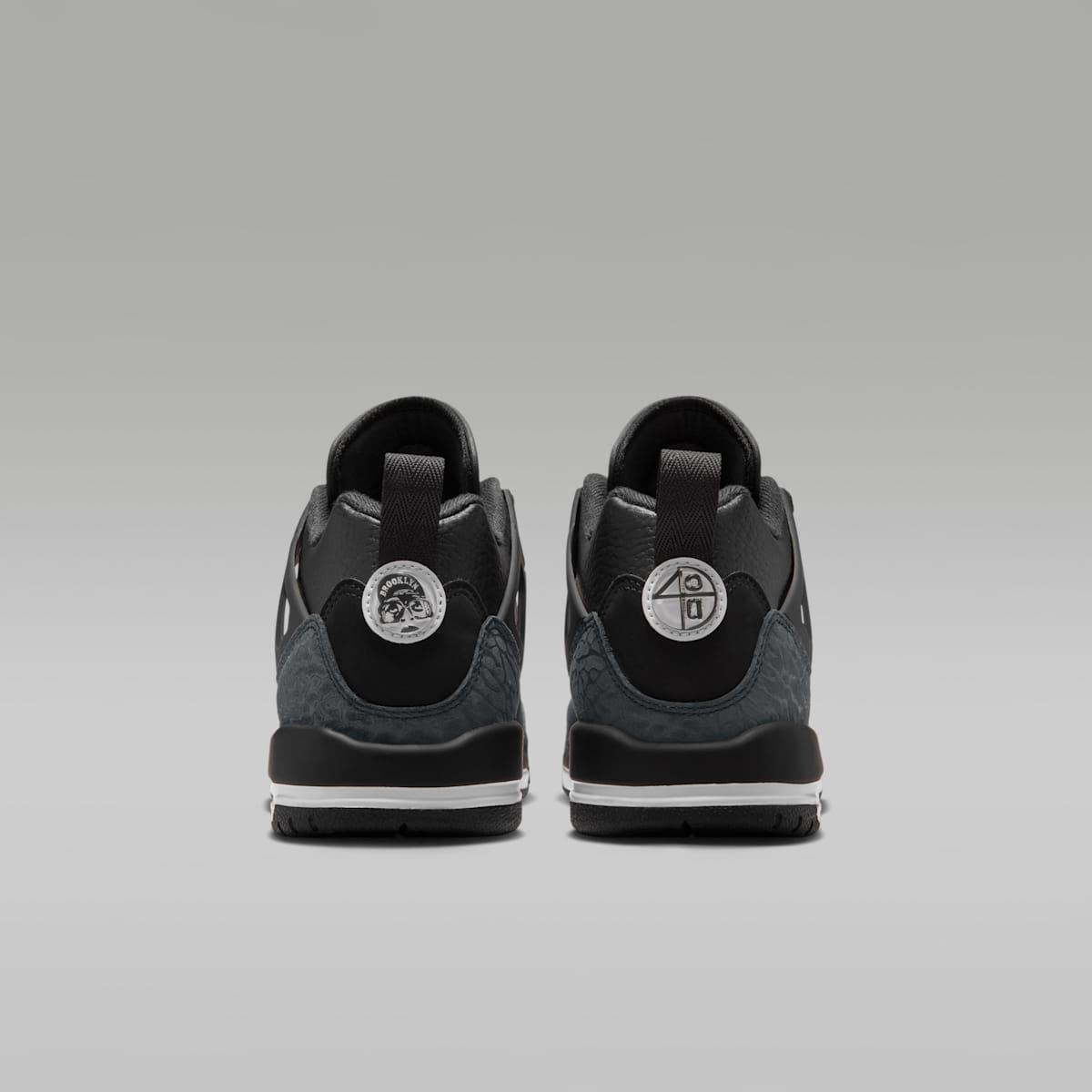 Jordan Spizike Low Big Kids' Shoes - Black/White/Anthracite/White - Image 6