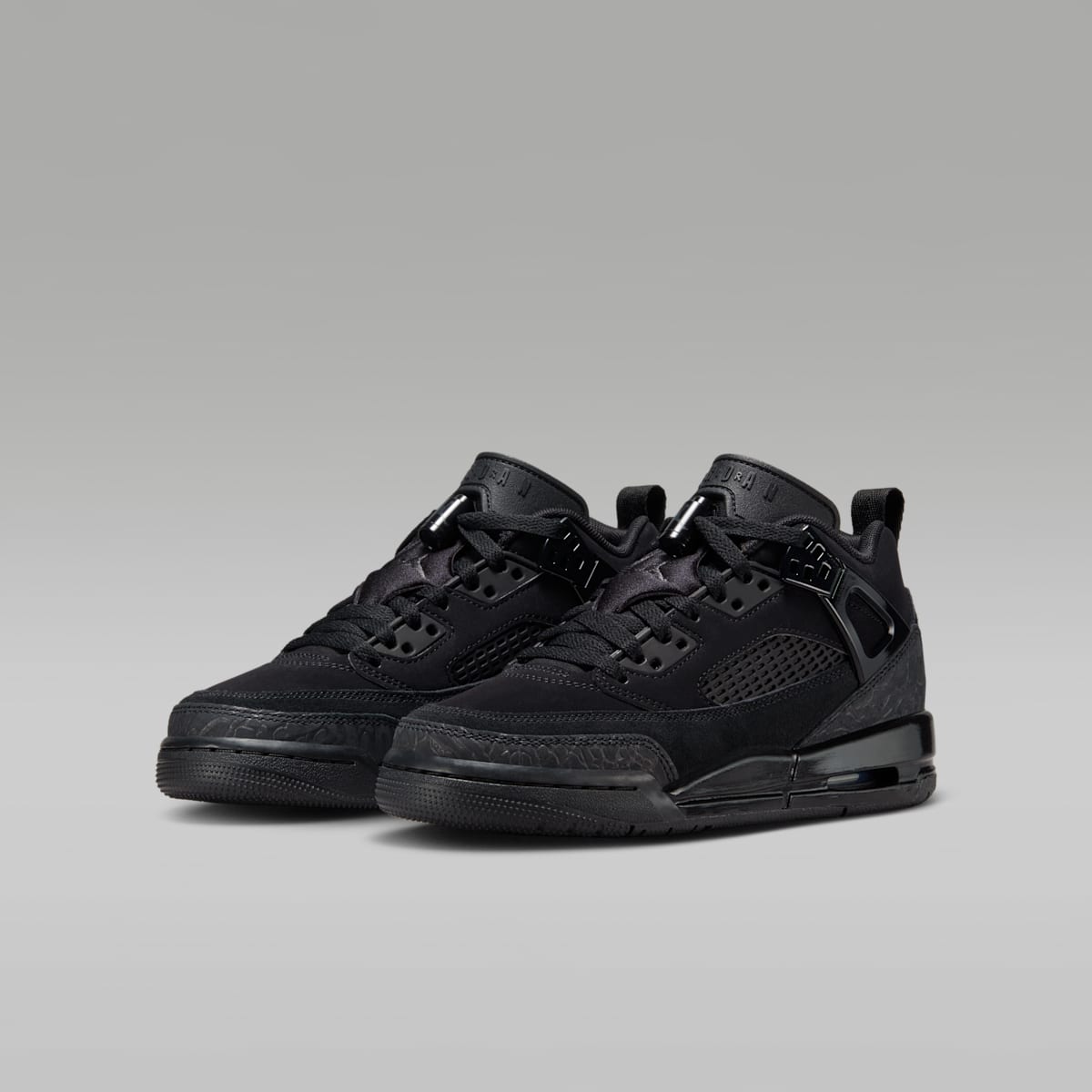 Jordan Spizike Low Big Kids' Shoes - Black/Anthracite/Black - Image 5