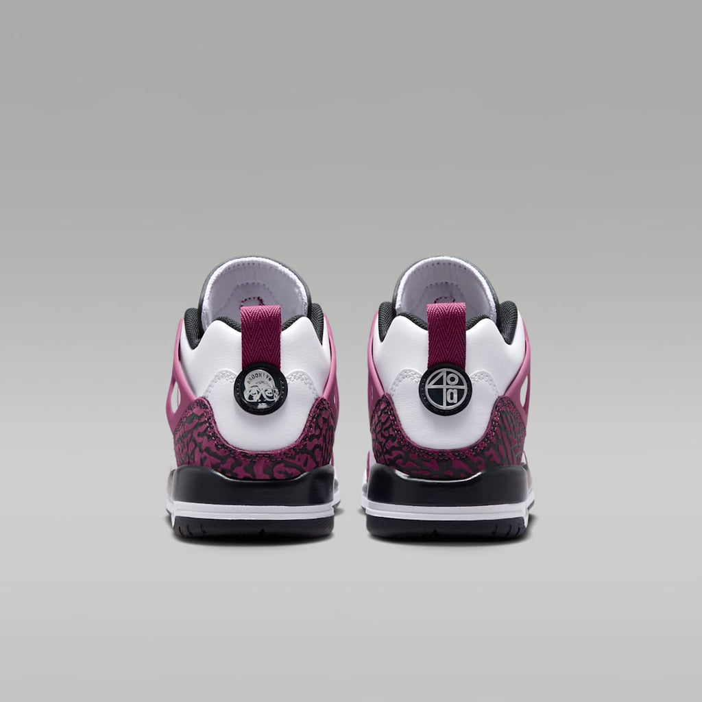 Jordan Spizike Low Big Kids' Shoes - White/Sweet Beet/Desert Pink/Off Noir - Image 6