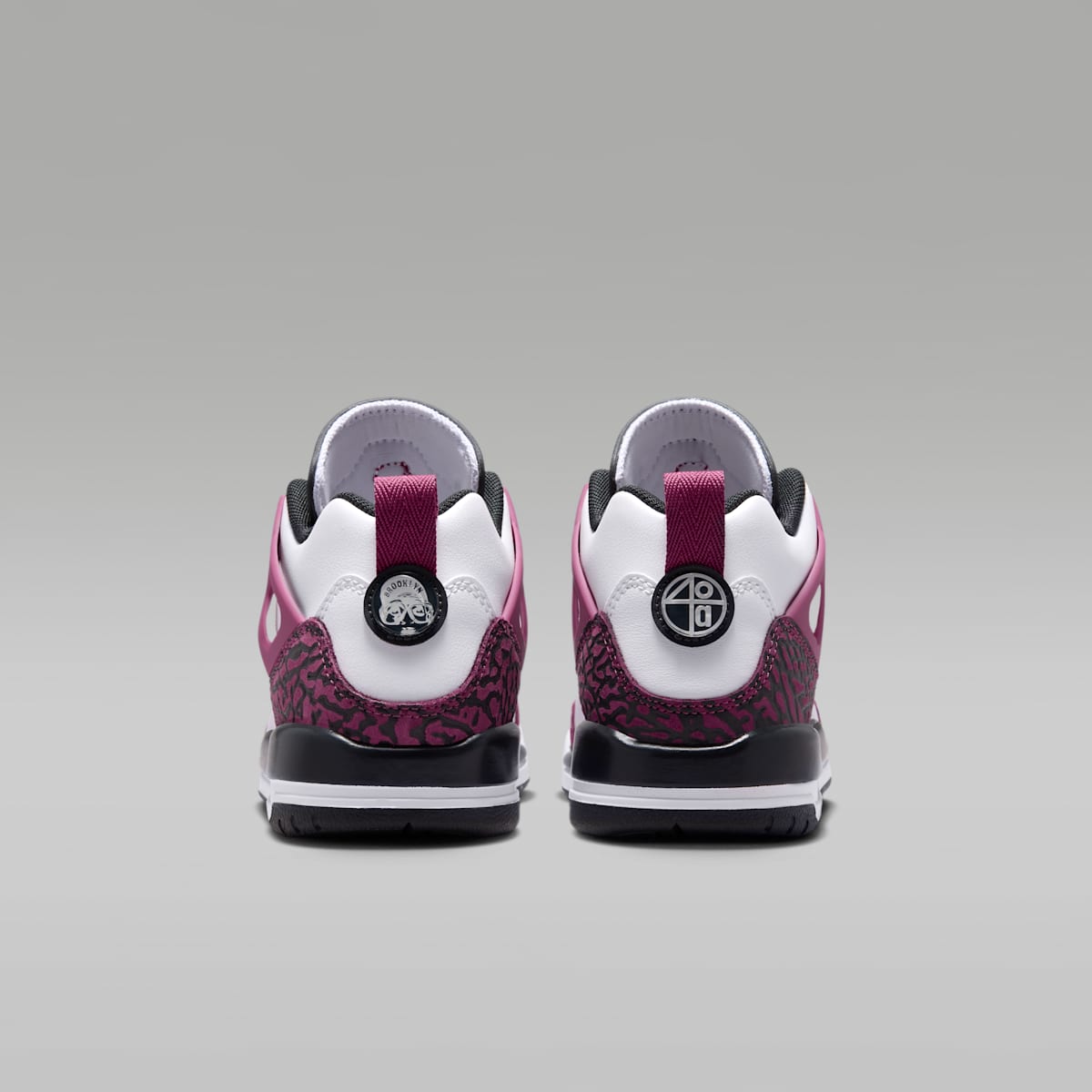 Jordan Spizike Low Big Kids' Shoes - White/Sweet Beet/Desert Pink/Off Noir - Image 6
