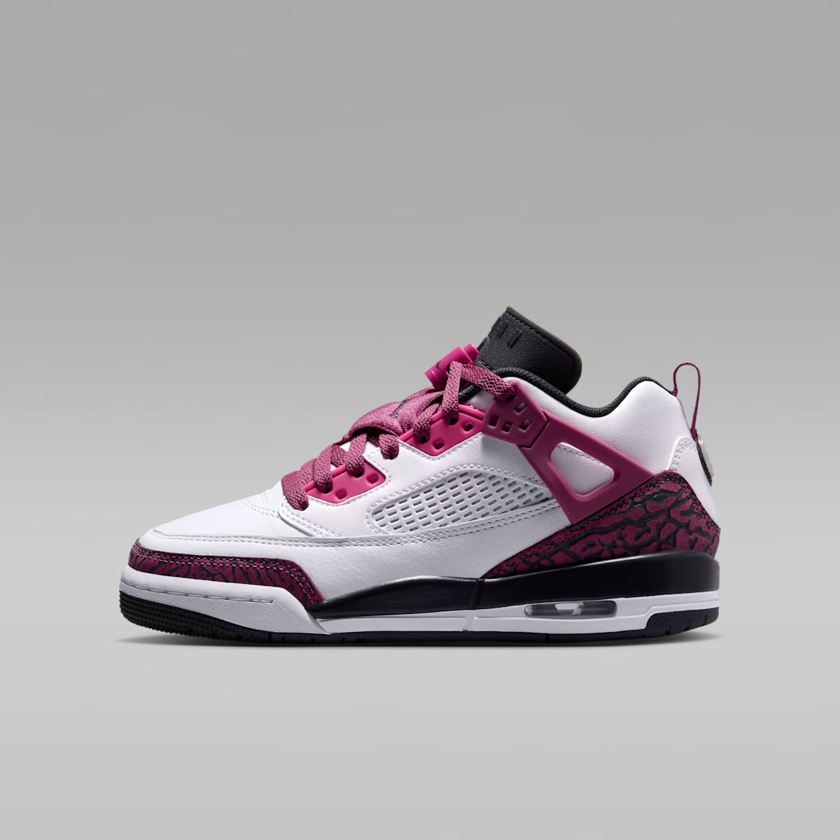 Jordan Spizike Low Big Kids' Shoes - White/Sweet Beet/Desert Pink/Off Noir - Image 1