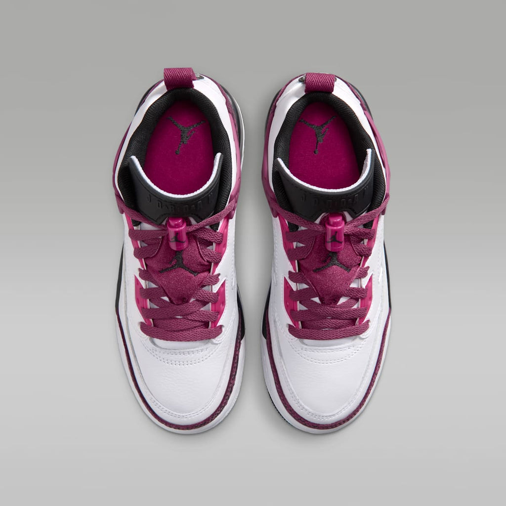 Jordan Spizike Low Big Kids' Shoes - White/Sweet Beet/Desert Pink/Off Noir - Image 4