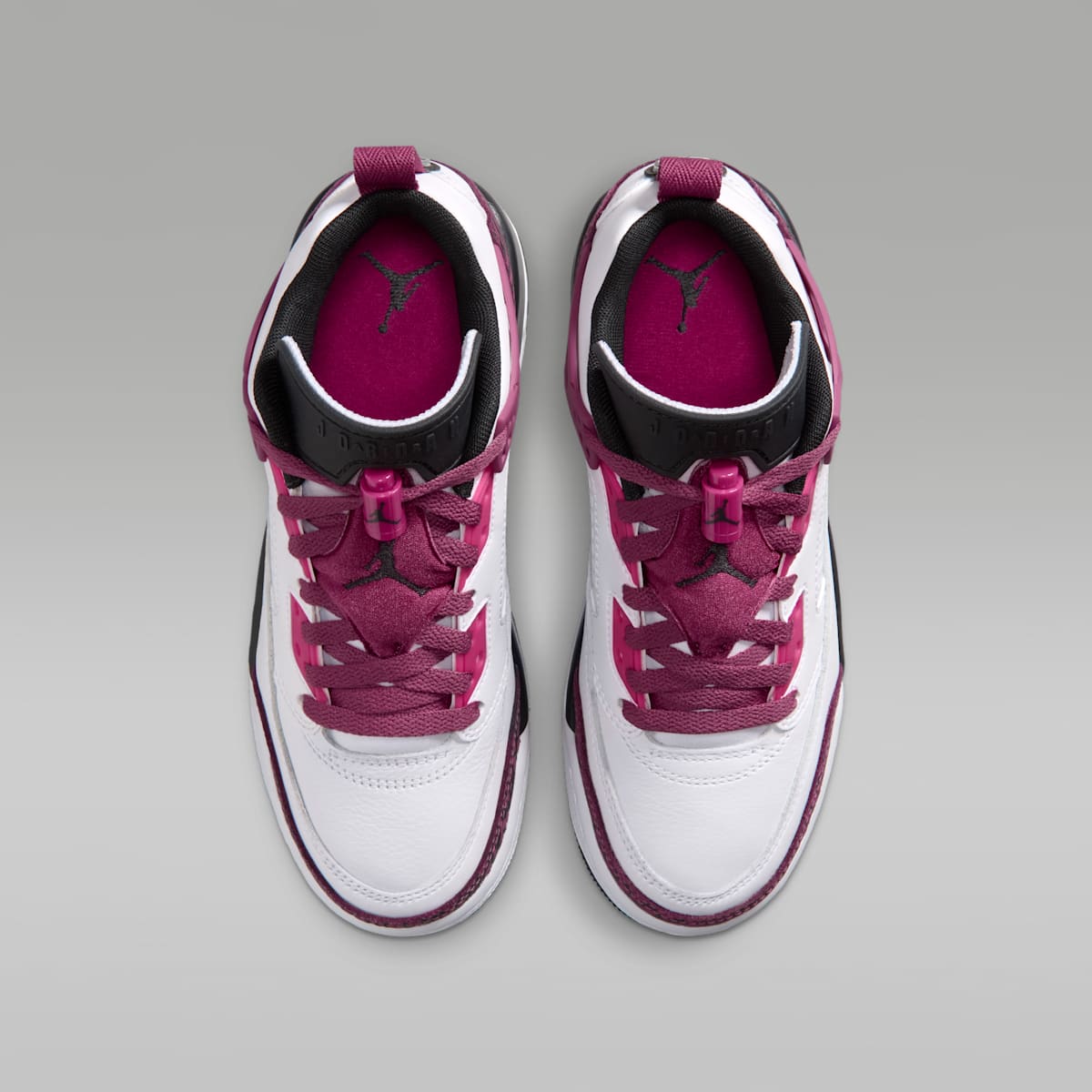 Jordan Spizike Low Big Kids' Shoes - White/Sweet Beet/Desert Pink/Off Noir - Image 4
