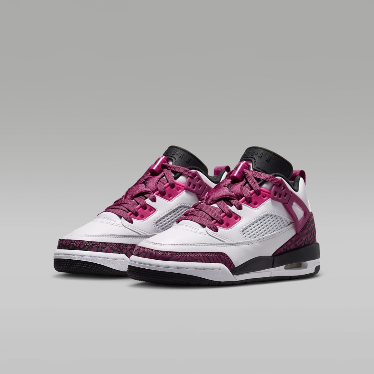 Jordan Spizike Low Big Kids' Shoes - White/Sweet Beet/Desert Pink/Off Noir - Image 5