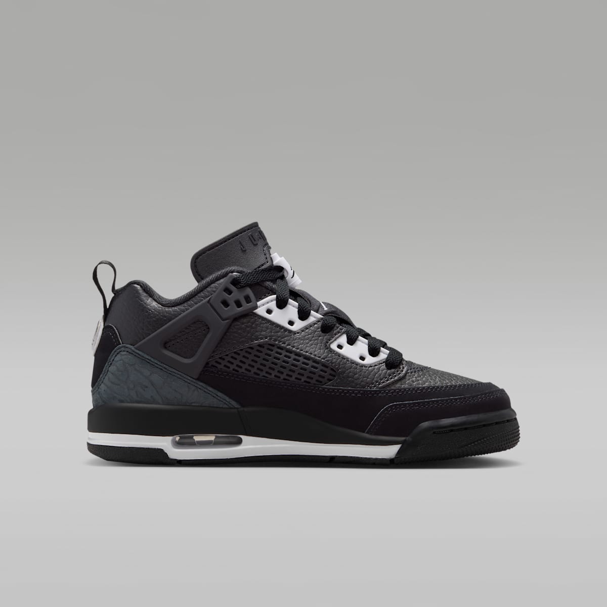 Jordan Spizike Low Big Kids' Shoes - Black/White/Anthracite/White - Image 3