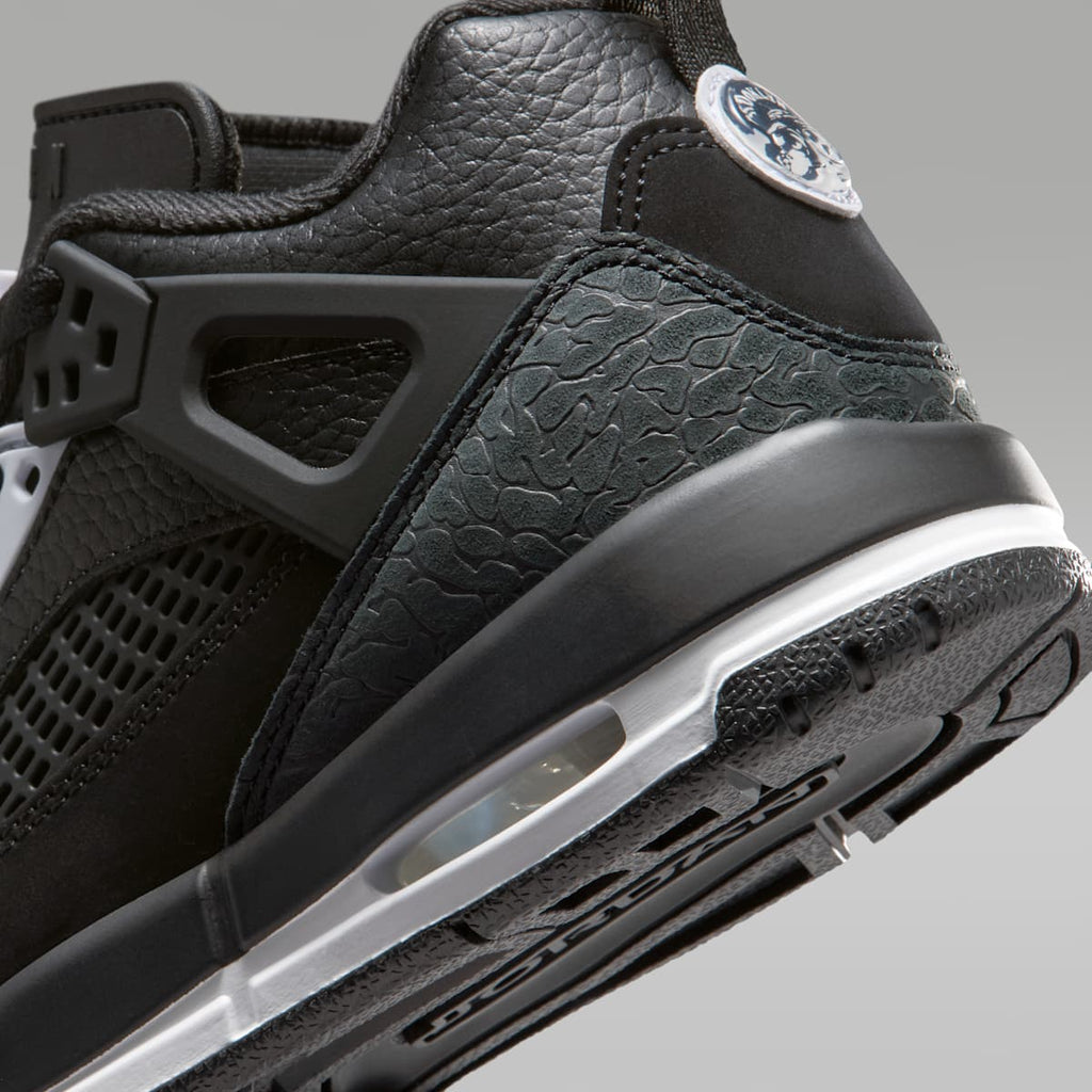 Jordan Spizike Low Big Kids' Shoes - Black/White/Anthracite/White - Image 8