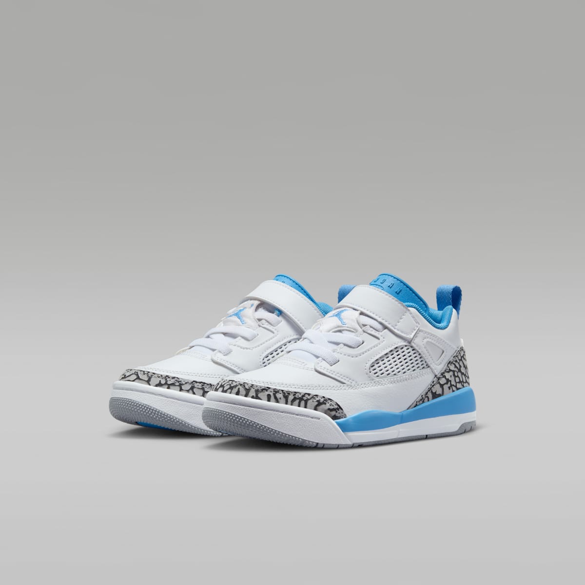 Jordan Spizike Low Little Kids' Shoes - White/Wolf Grey/Anthracite/University Blue - Image 5