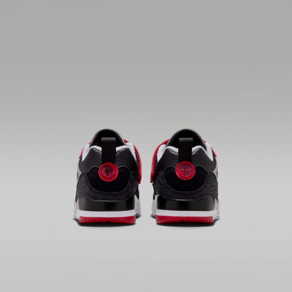 Jordan Spizike Low Little Kids' Shoes - Black/Wolf Grey/White/Gym Red - Image 6