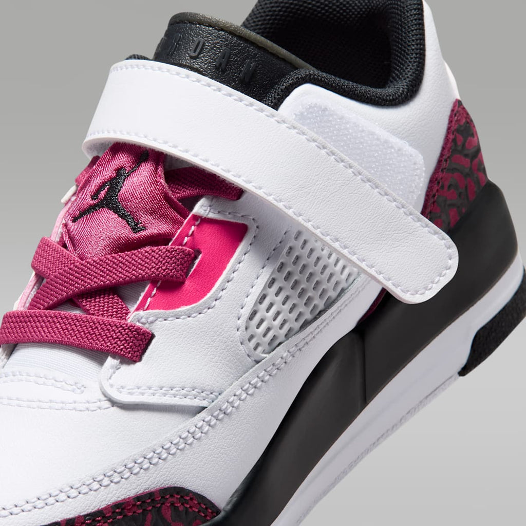 Jordan Spizike Low Little Kids' Shoes - White/Sweet Beet/Desert Pink/Off Noir - Image 9