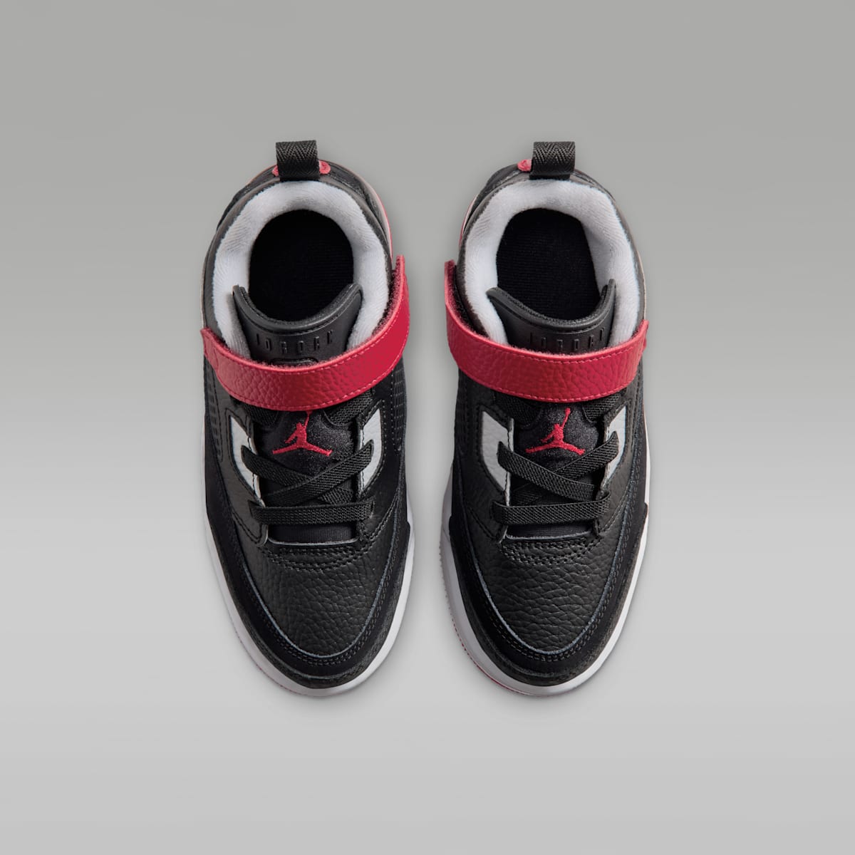 Jordan Spizike Low Little Kids' Shoes - Black/Wolf Grey/White/Gym Red - Image 4