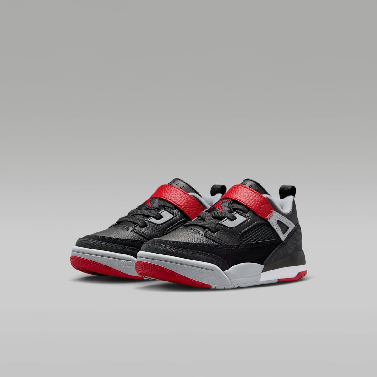 Jordan Spizike Low Little Kids' Shoes - Black/Wolf Grey/White/Gym Red - Image 5