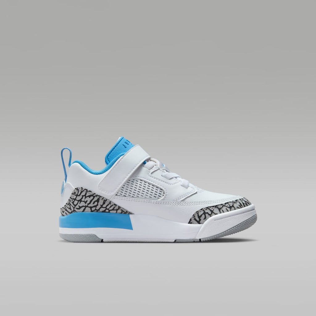 Jordan Spizike Low Little Kids' Shoes - White/Wolf Grey/Anthracite/University Blue - Image 3