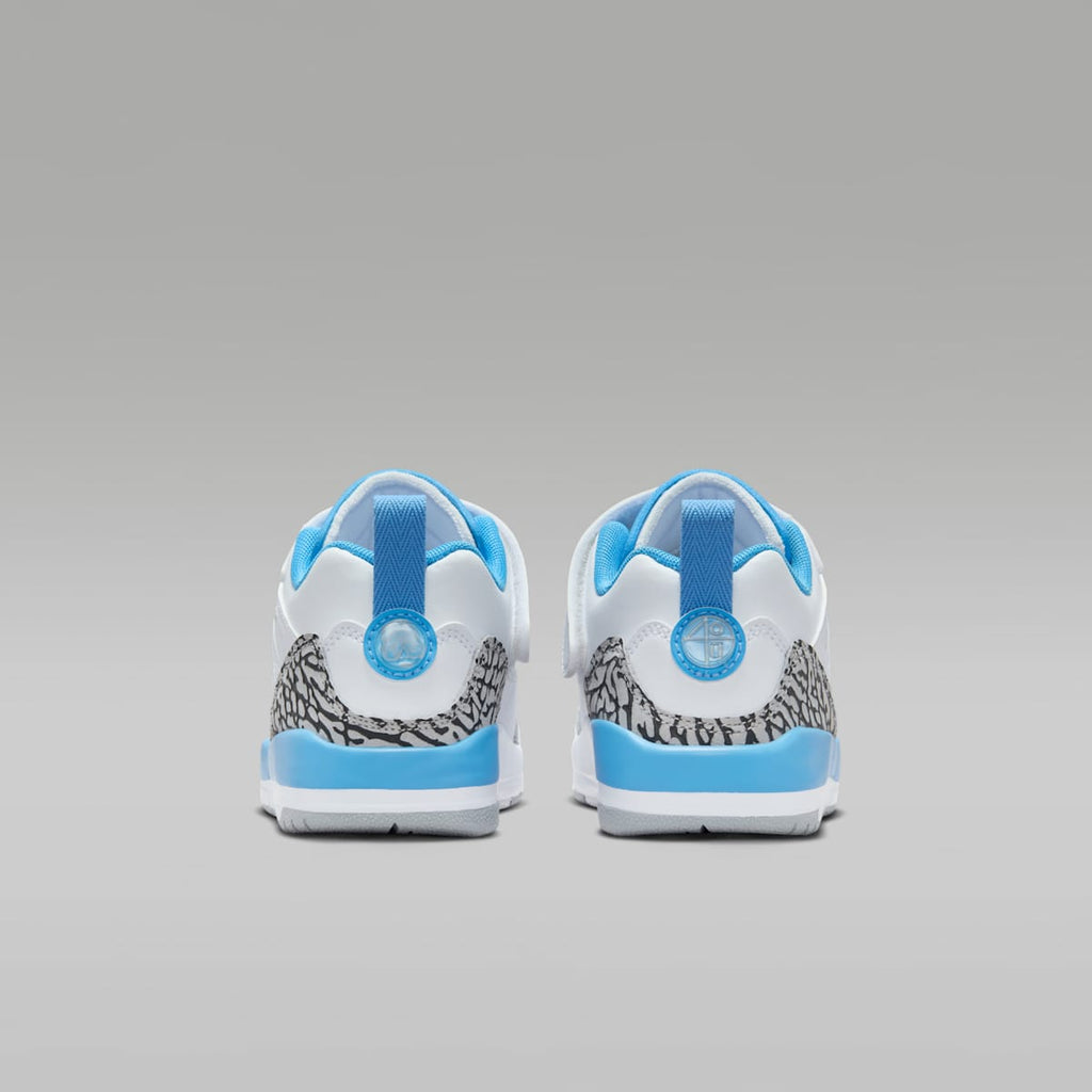 Jordan Spizike Low Little Kids' Shoes - White/Wolf Grey/Anthracite/University Blue - Image 6