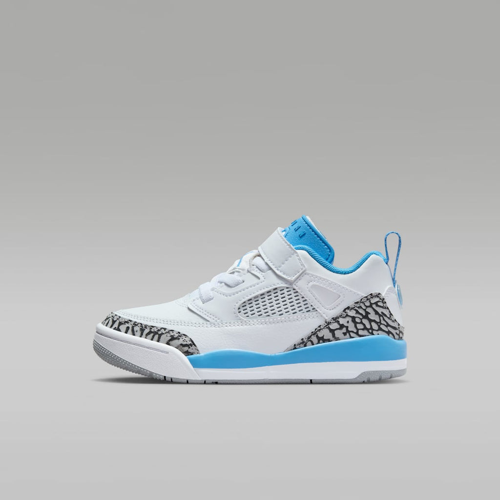 Jordan Spizike Low Little Kids' Shoes - White/Wolf Grey/Anthracite/University Blue - Image 1