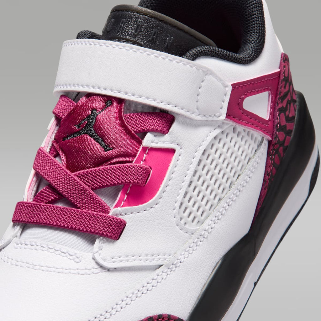 Jordan Spizike Low Little Kids' Shoes - White/Sweet Beet/Desert Pink/Off Noir - Image 7