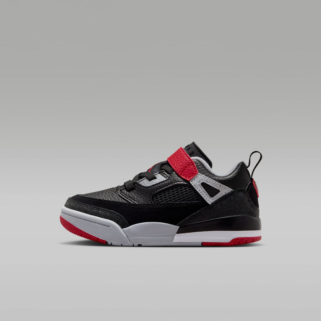 Jordan Spizike Low Little Kids' Shoes - Black/Wolf Grey/White/Gym Red - Image 1