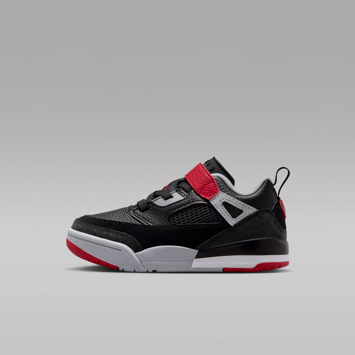 Jordan Spizike Low Little Kids' Shoes - Black/Wolf Grey/White/Gym Red - Image 1