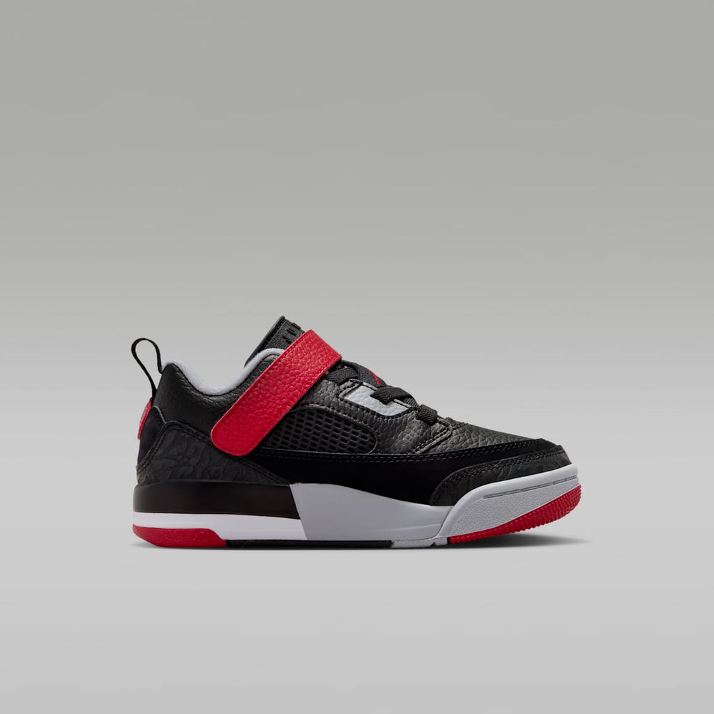 Jordan Spizike Low Little Kids' Shoes - Black/Wolf Grey/White/Gym Red - Image 3