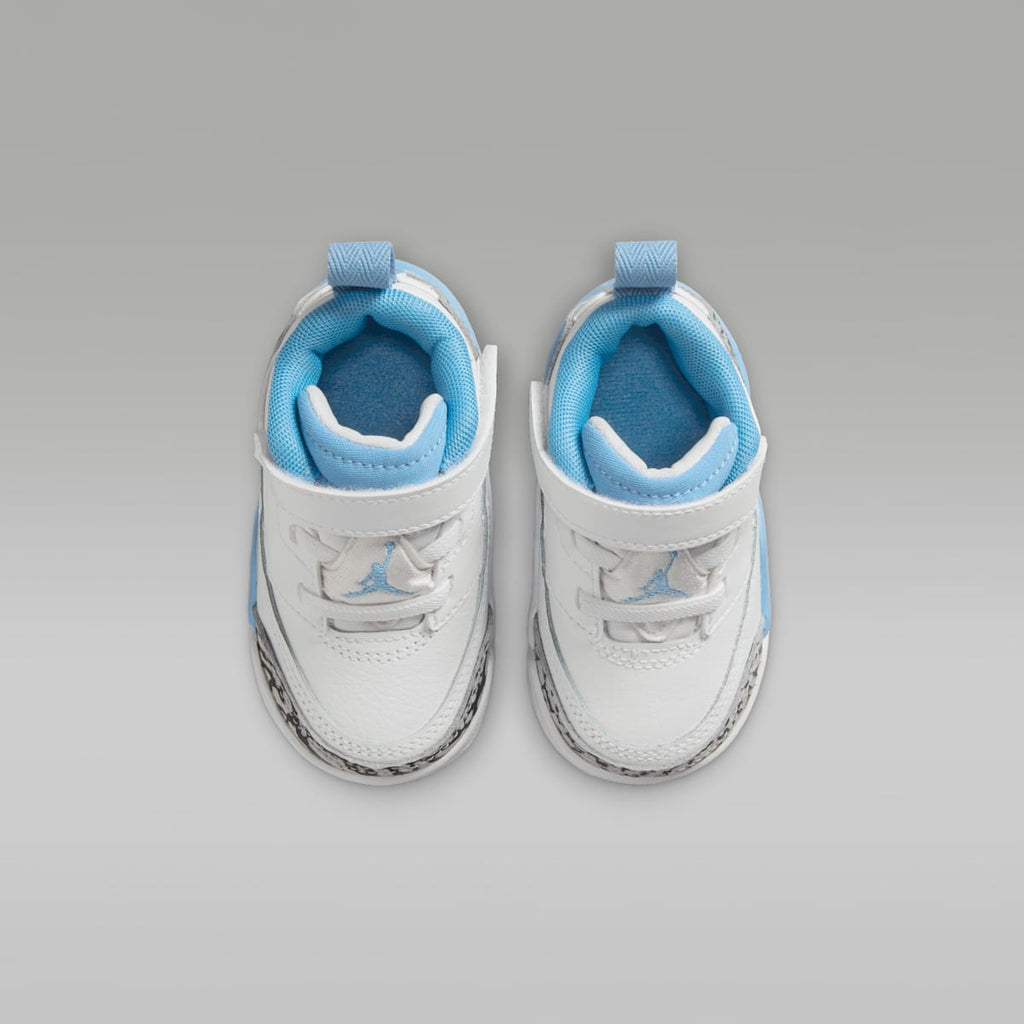 Jordan Spizike Low Baby/Toddler Shoes - White/Wolf Grey/Anthracite/University Blue - Image 4