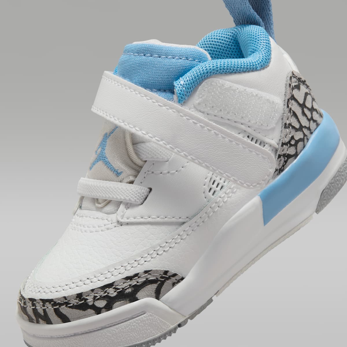 Jordan Spizike Low Baby/Toddler Shoes - White/Wolf Grey/Anthracite/University Blue - Image 8