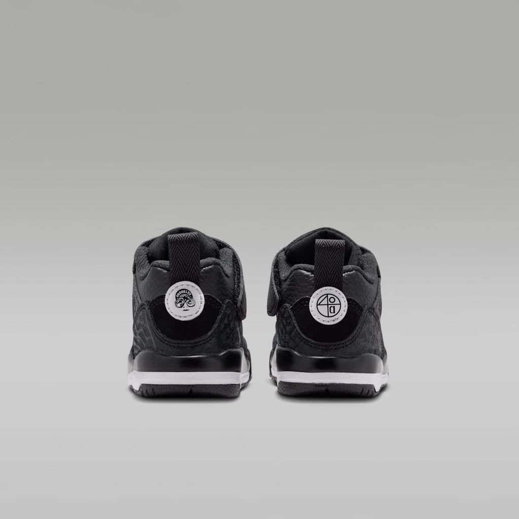 Jordan Spizike Low Baby/Toddler Shoes - Black/White/Anthracite/White - Image 6