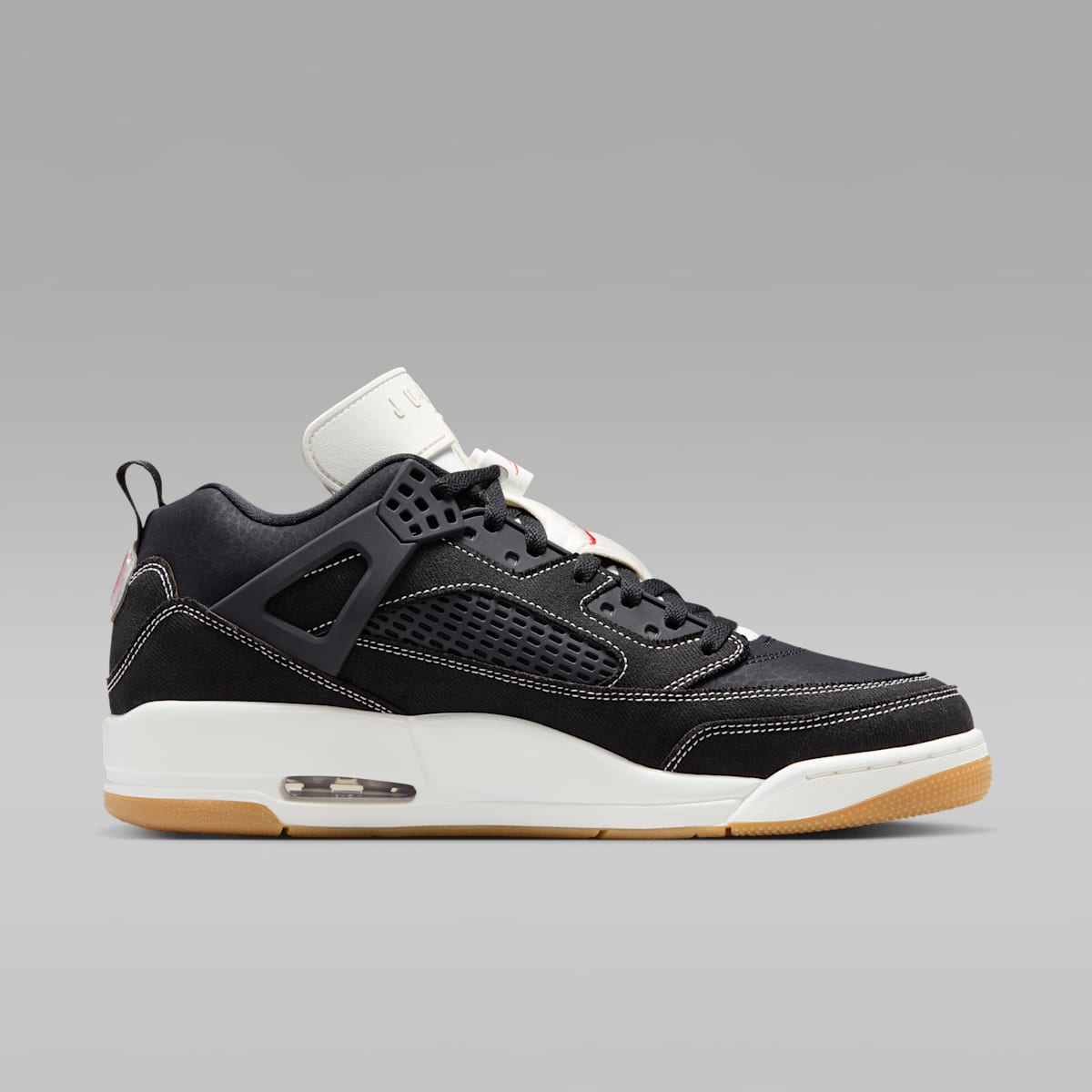 Jordan Spizike Low Men's Shoes - Black/University Red/Gum Medium Brown/Sail - Image 3