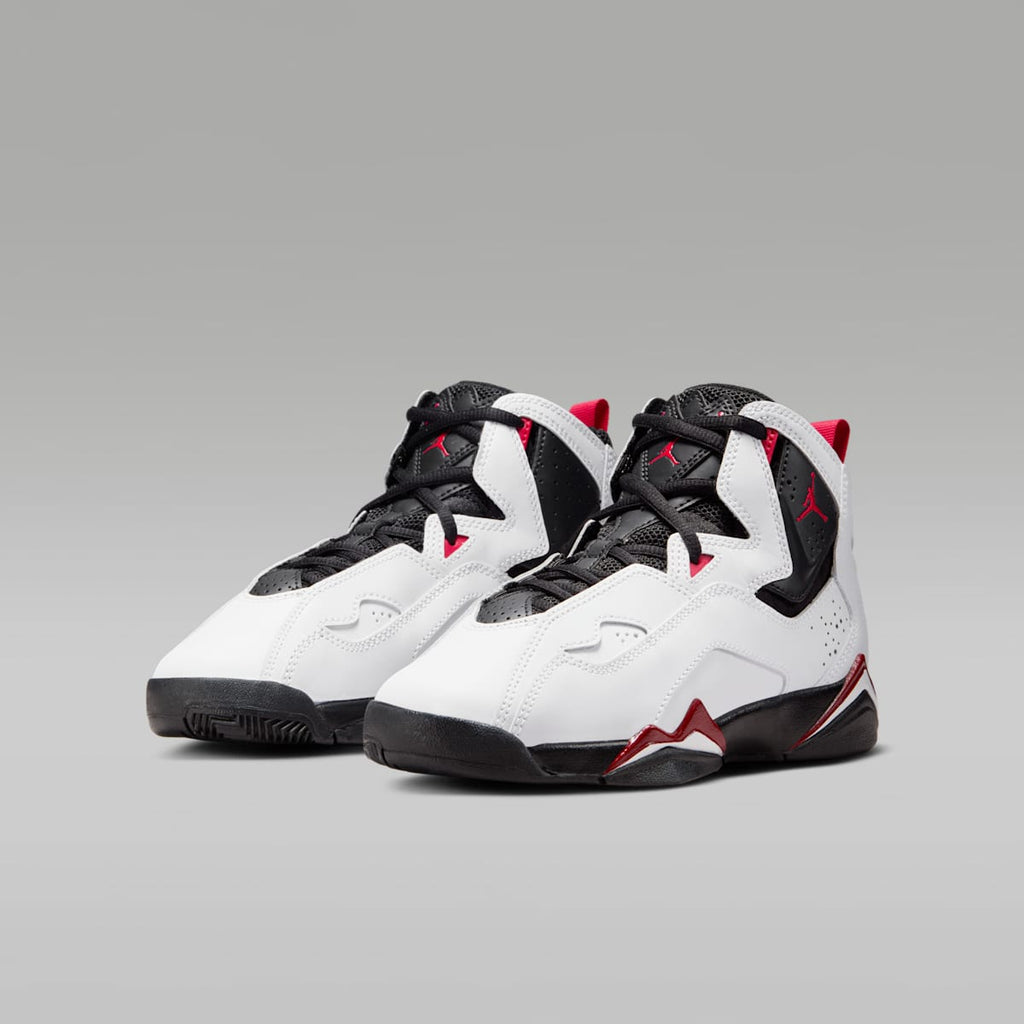 Jordan True Flight Big Kids' Shoes - White/Varsity Red/Black