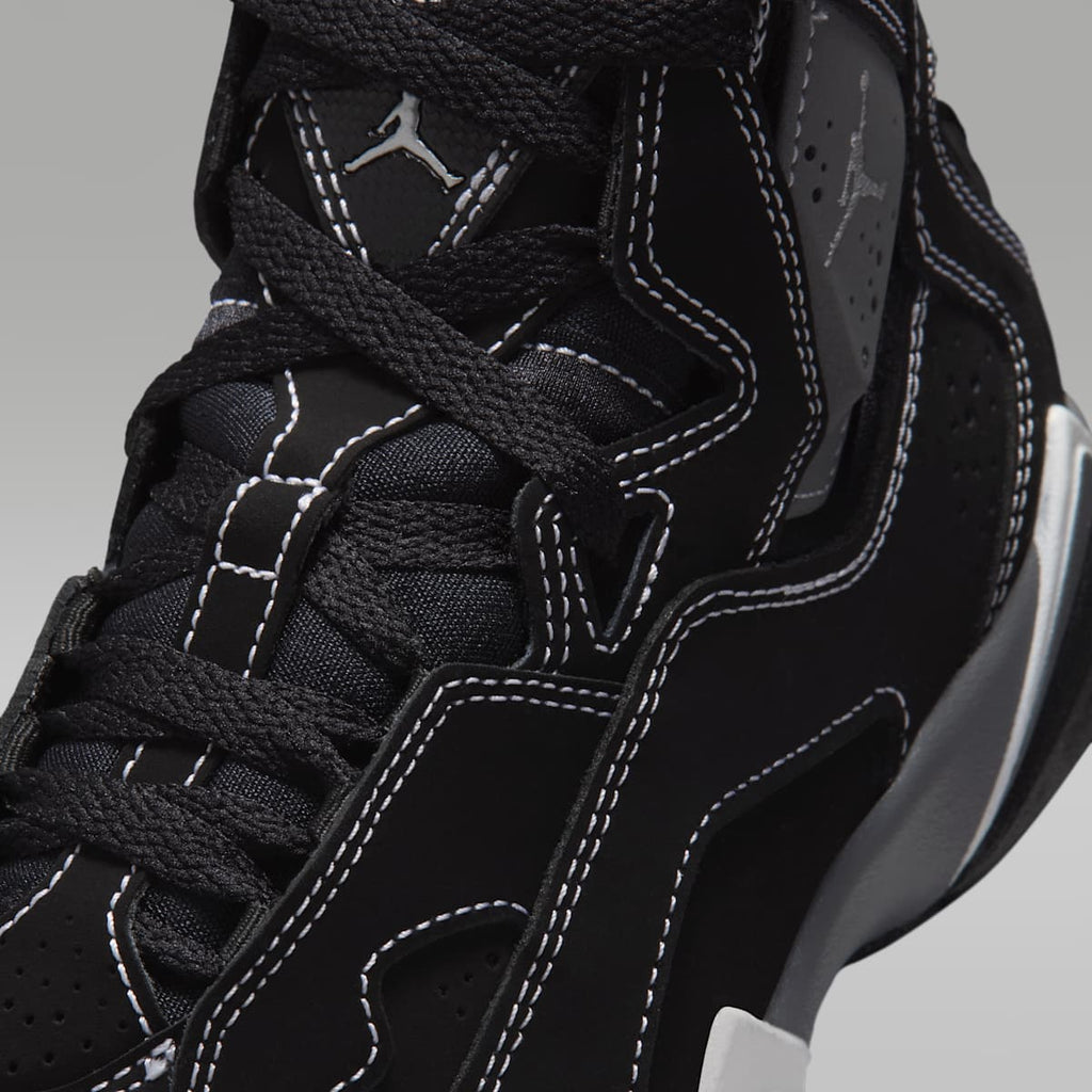 Jordan True Flight Big Kids' Shoes - Black/Light Graphite/Metallic Silver