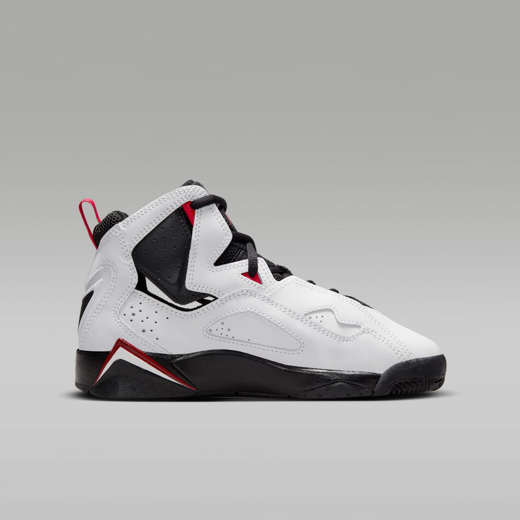 Jordan True Flight Big Kids' Shoes - White/Varsity Red/Black