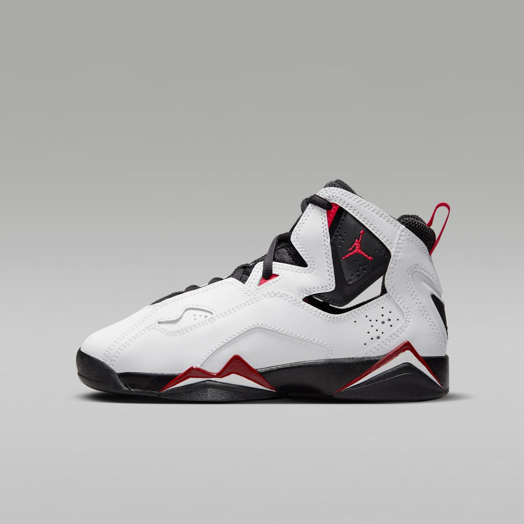 Jordan True Flight Big Kids' Shoes - White/Varsity Red/Black