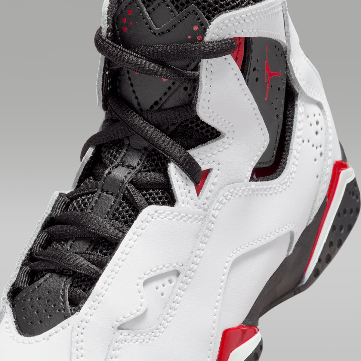 Jordan True Flight Little Kids' Shoes - White/Varsity Red/Black