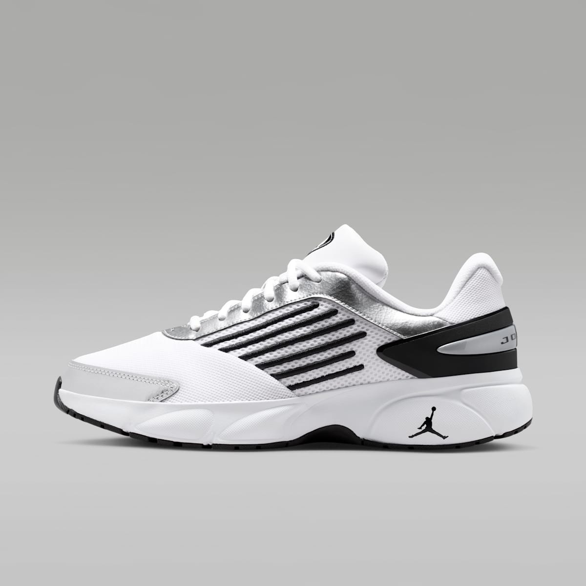 Jordan Trunner Flow Men's Shoes - White/Black/Metallic Silver/White - Image 1