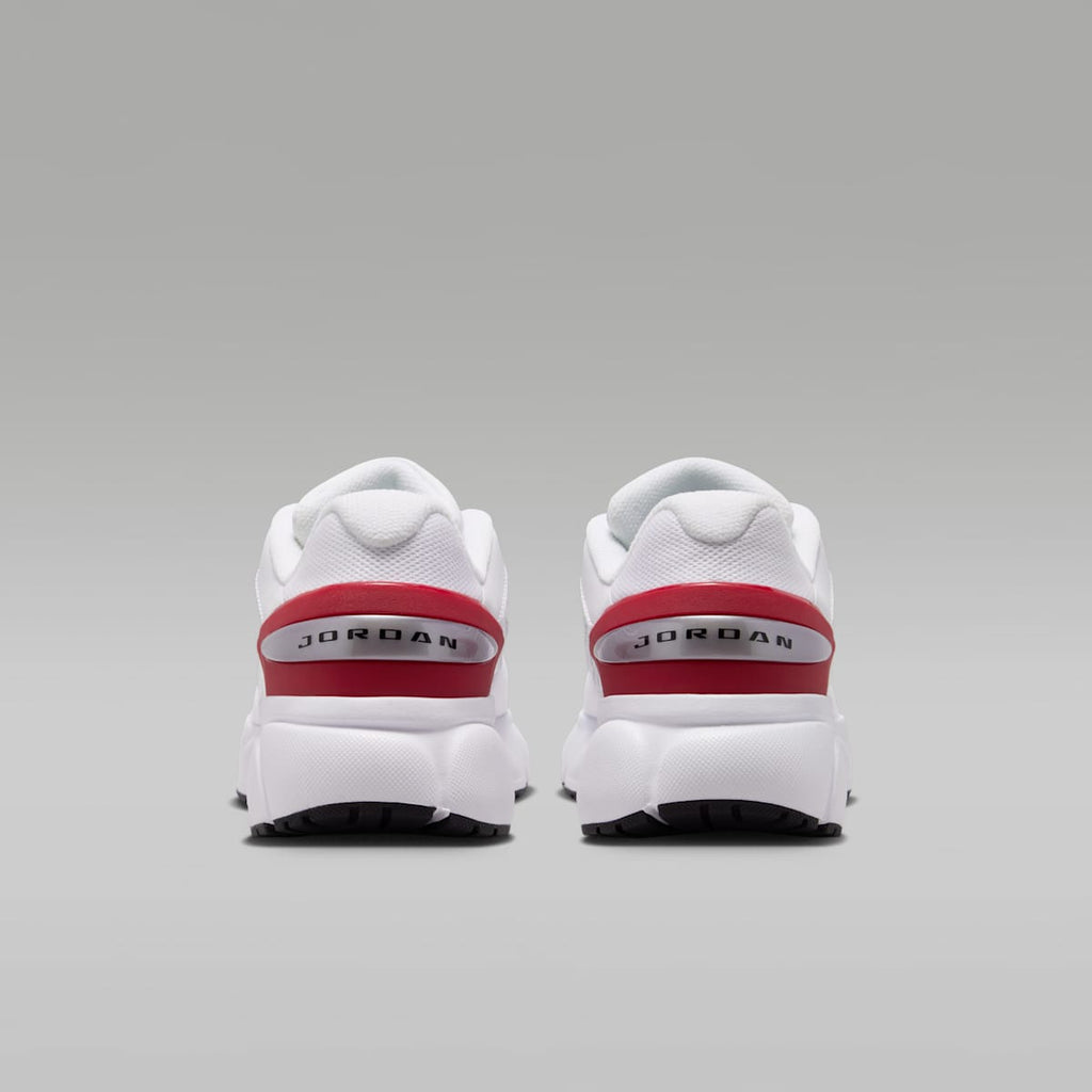 Jordan Trunner Flow Big Kids' Shoes - White/Gym Red/Metallic Silver/Black - Image 6