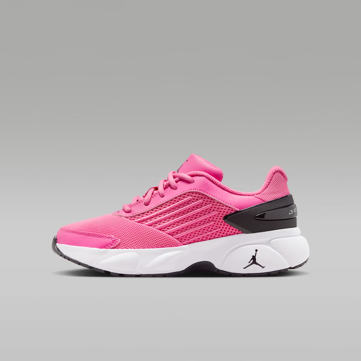 Jordan Trunner Flow Big Kids' Shoes - Pinksicle/White/Black - Image 1