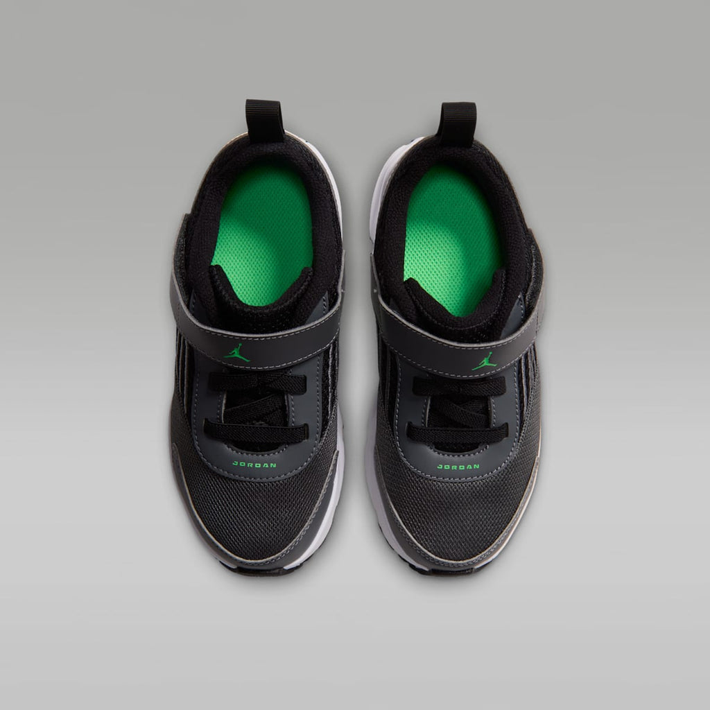 Jordan Trunner Flow Little Kids' Shoes - Dark Grey/Black/White/Scream Green - Image 4
