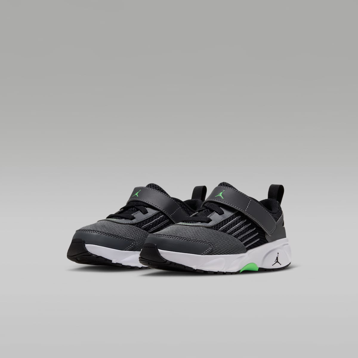 Jordan Trunner Flow Little Kids' Shoes - Dark Grey/Black/White/Scream Green - Image 5