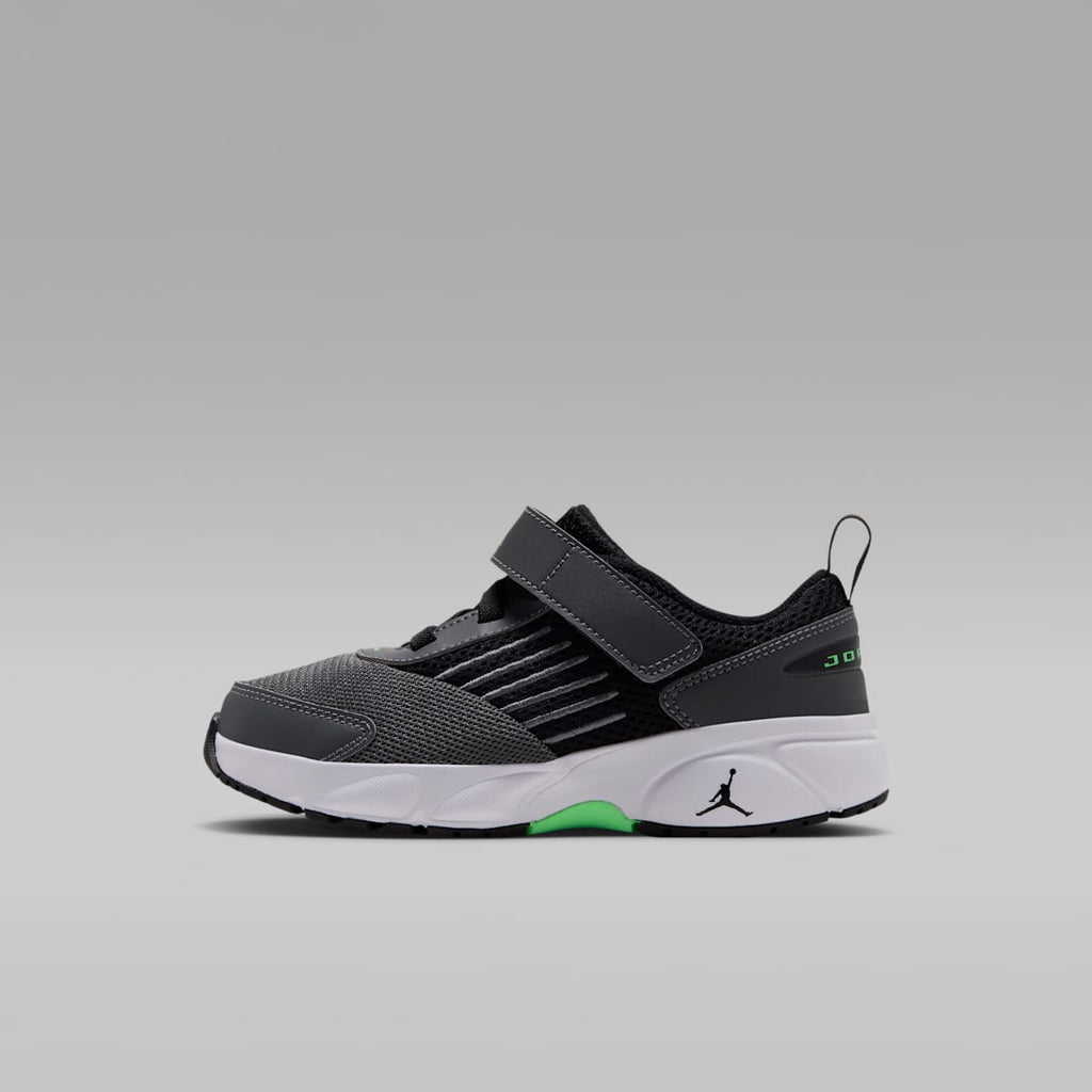 Jordan Trunner Flow Little Kids' Shoes - Dark Grey/Black/White/Scream Green